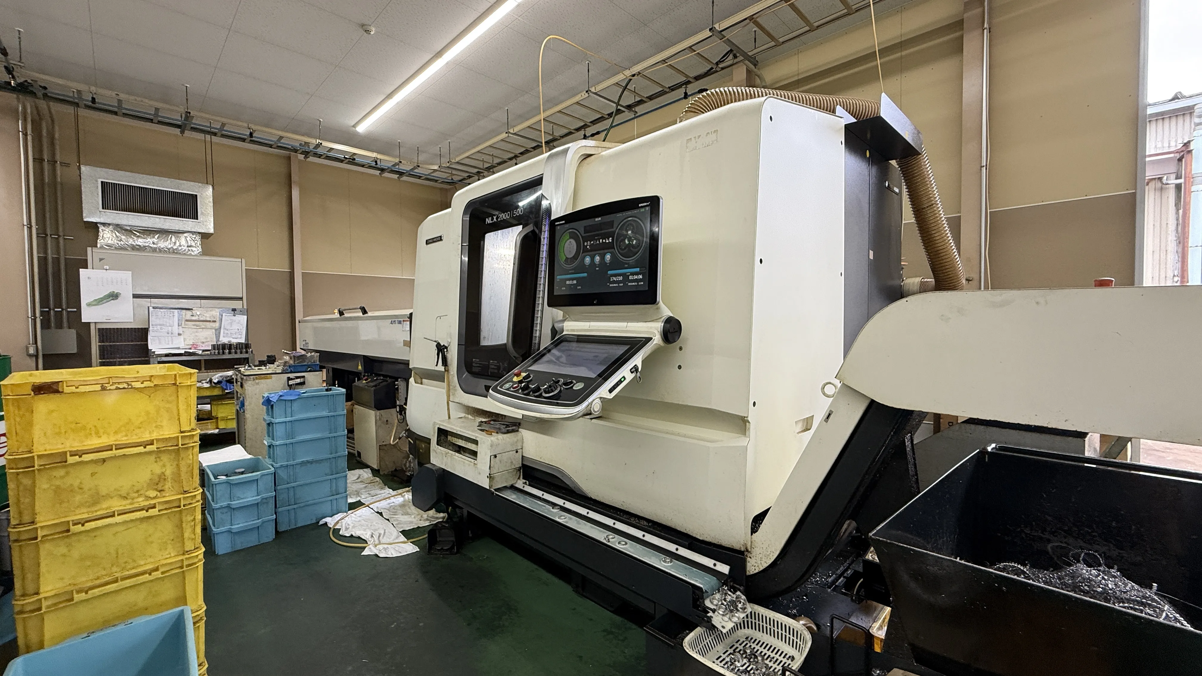 NC旋盤加工の様子